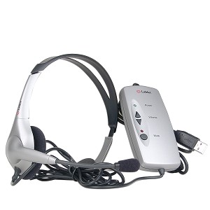 Labtec USB Digital Headset w/Boom Microphone & Volume Control